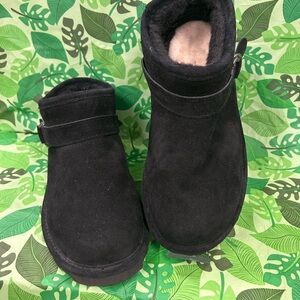 BEARPAW® Suede Micro Boot with NeverWet® Technology size 10